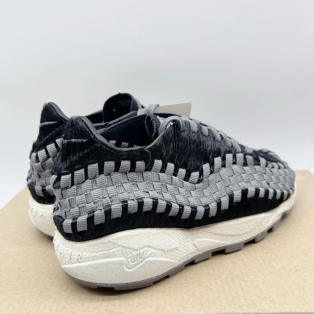 Nike Air Footscape Woven Women's Platform Sneakers Shoes Black Grey US 5.5 - Picture 6 of 13
